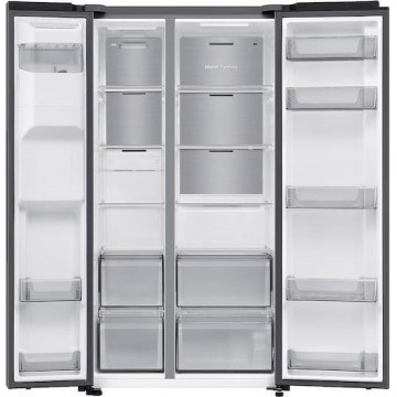 Samsung RS70F65KETEF Ψυγείο Ντουλάπα 640lt Total NoFrost Υ178.4xΠ91.2xΒ72.6cm Ανθρακί